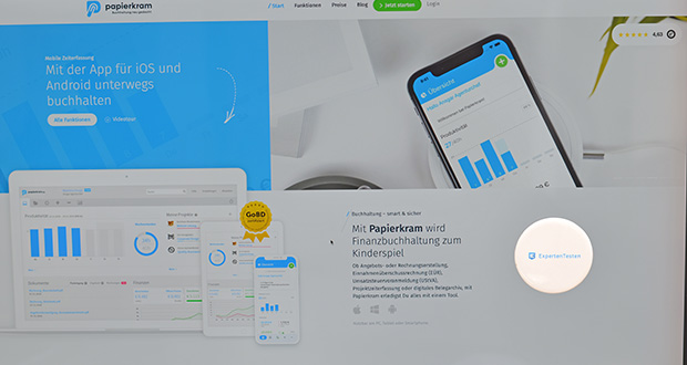 Papierkram.de Buchhaltungssoftware im akuellen Verbrauchertest