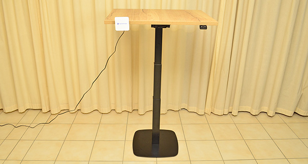 Worktrainer TinyDesk Gasfeder 1-beiniger Sitz-Steh-Schreibtisch im Test