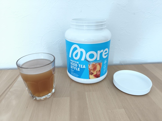 Whey Protein More_Peach Iced Tea Test More_Peach Iced Tea Whey Protein im neuesten Praxistest