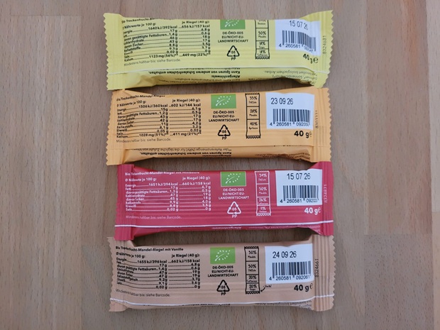 BLEIB WACKER_Fruchtriegel Bio Kalorienarme Lebensmittel im akuellen Verbrauchertest