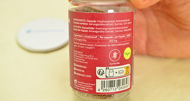 Nordic Oil Ashwagandha Komplex im akuellen Verbrauchertest