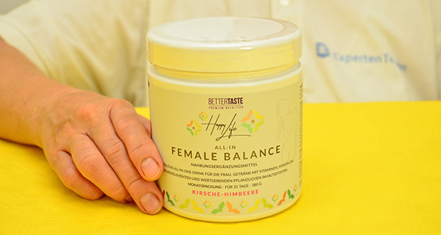 Happy Life All-In Female Balance All in One Drink Nahrungsergänzungsmittel im akuellen Verbrauchertest