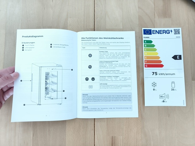 Weinkühlschrank KLAMER_Weinkühlschrank Test KLAMER_Weinkühlschrank Weinkühlschrank im neuesten Praxistest