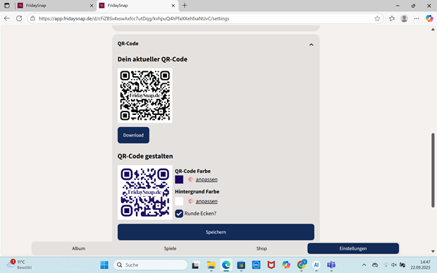 FridaySnap_Hochzeits QR-Code