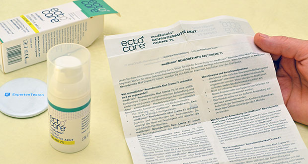 ectocare medEctoin Neurodermitis Akut Gesichtscreme Neurodermitis im akuellen Verbrauchertest