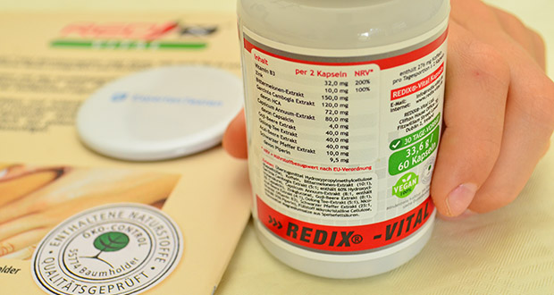 Redix Vital Präparat zum Abnehmen im akuellen Verbrauchertest