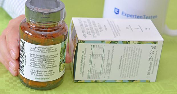 Naturtreu Gedankengut Ginkgo Komplex im akuellen Verbrauchertest