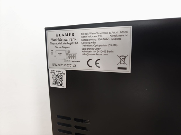 Weinkühlschrank KLAMER_Weinkühlschrank Test KLAMER_Weinkühlschrank Weinkühlschrank im neuesten Praxistest