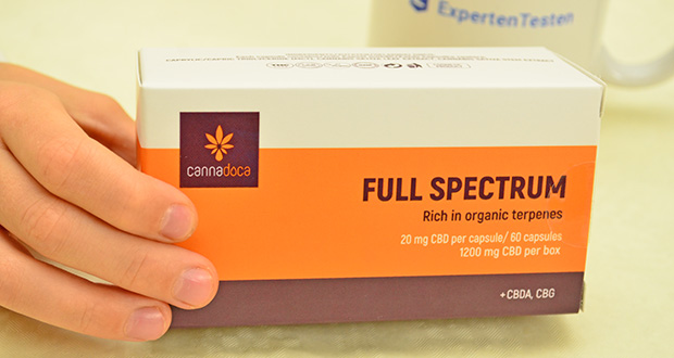 Cannadoca Vollspektrum CBD Kapsel im akuellen Verbrauchertest