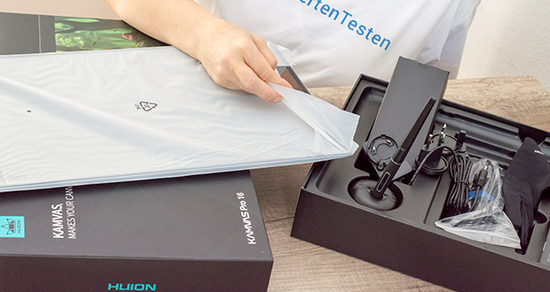 HUION Grafiktablett in der neuesten Teststrecke