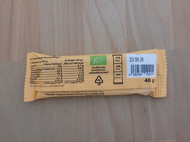 BLEIB WACKER_Fruchtriegel Bio