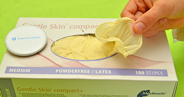 Meditrade Gentle Skin compact+ Einmalhandschuh blau im akuellen Verbrauchertest