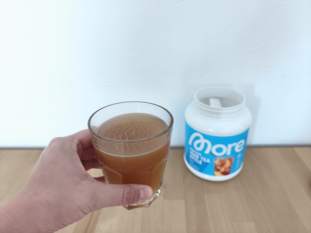 Whey Protein More_Peach Iced Tea Test More_Peach Iced Tea Whey Protein im neuesten Praxistest