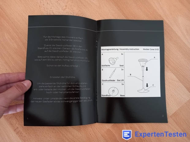 SteinLife_Bürohocker Ergonomisch