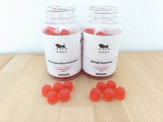 EVELLA_Shilajit & Ashwagandha Gummies