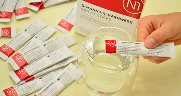 Antibiotikafreie Hilfe bei Harnwegsinfekten: N1 D-Mannose Sticks