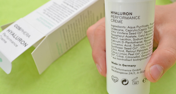 Vegane Anti-Falten Pflege: Cosphera Hyaluron Creme