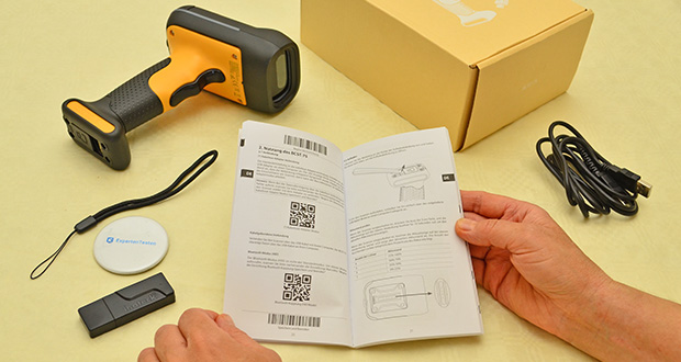 Inateck BCST-75 Barcode Scanner Bluetooth 1D 2D QR Code Scanner Wireless Industrial IP67 Waterproof Dustproof Hand Scanner with App and SDK
